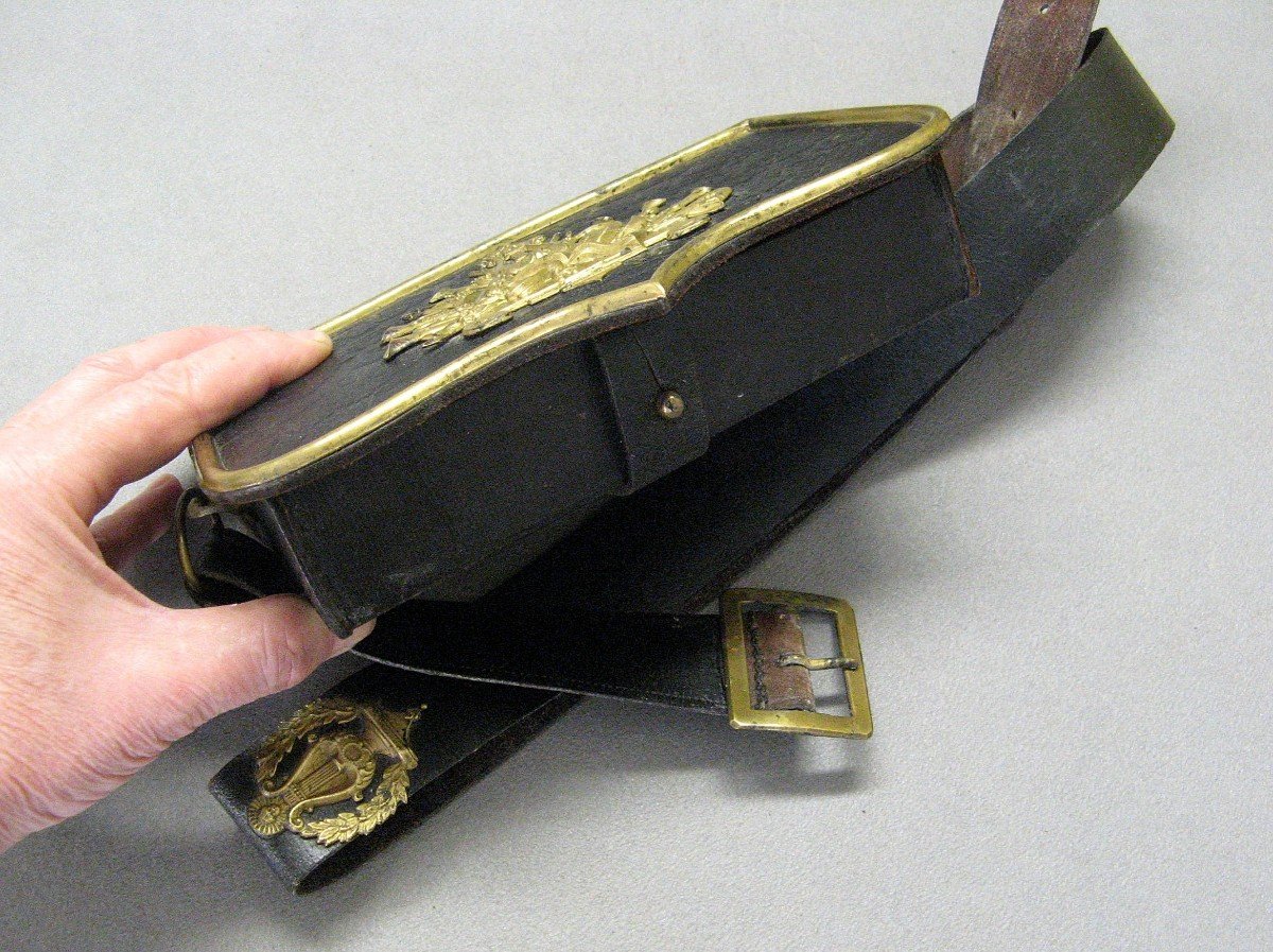 Musician's Cartridge Pouch, Second Empire, Late 19th Century.-photo-3