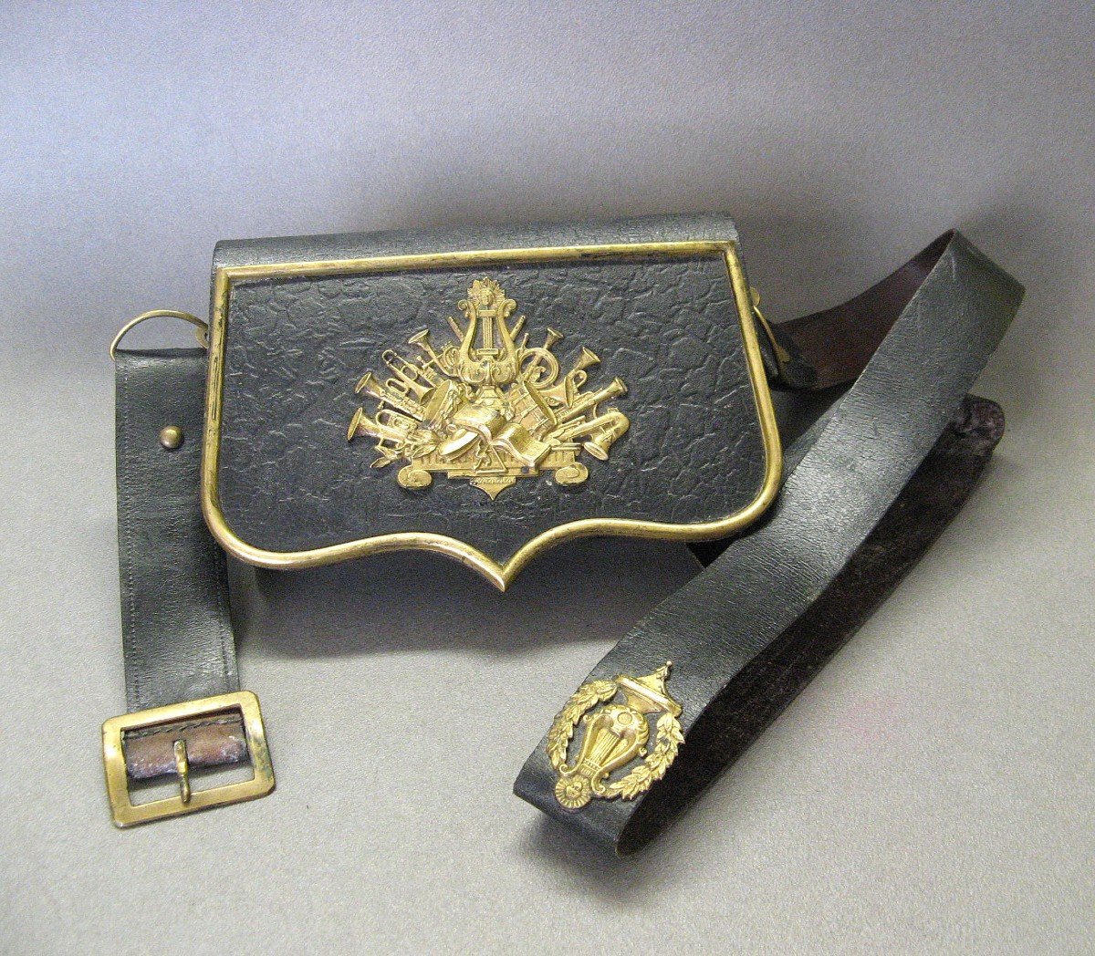 Musician's Cartridge Pouch, Second Empire, Late 19th Century.