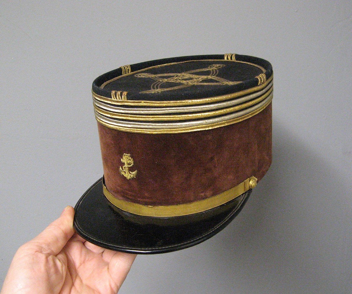 Mle 1919 Kepi Of Doctor Lieutenant Colonel Of The Colonial Troops.-photo-3