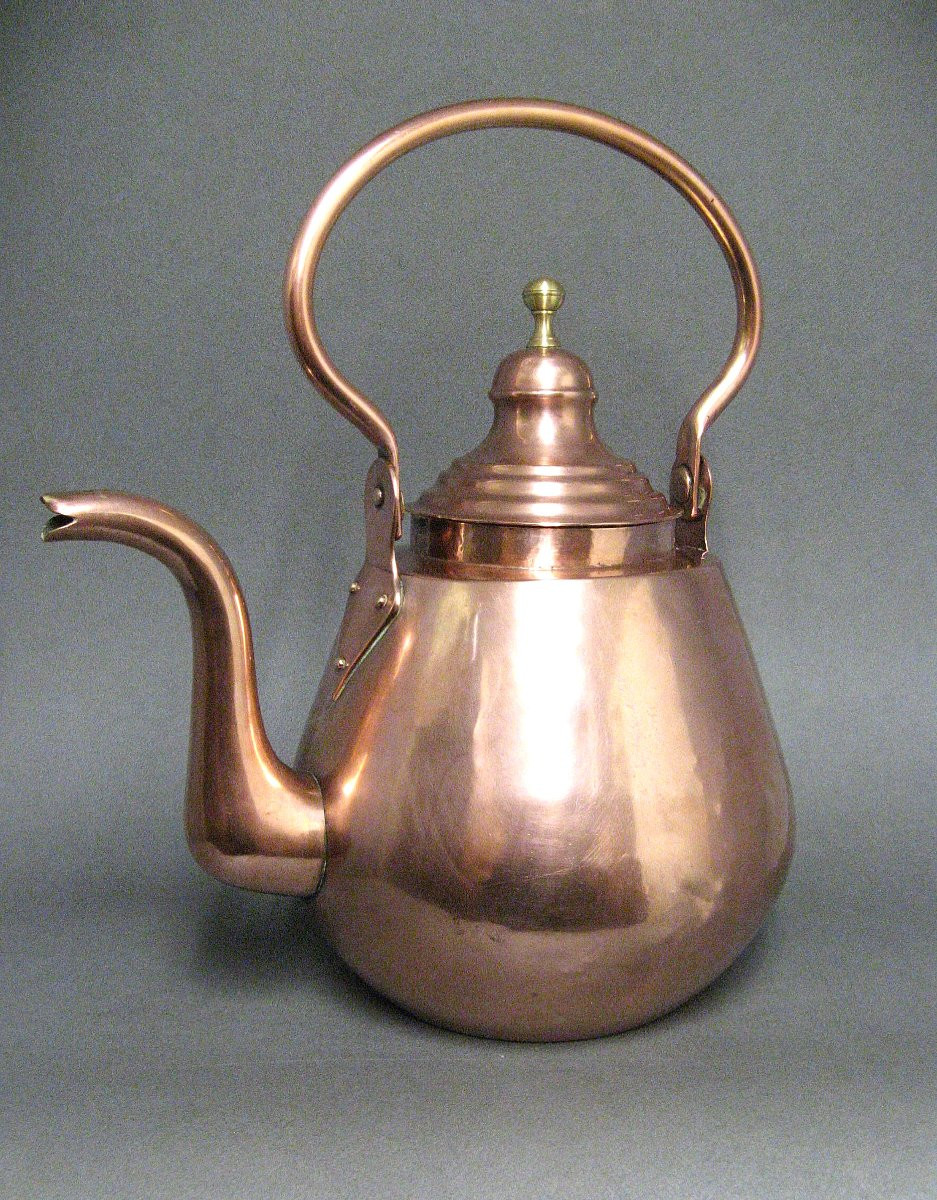 Copper Kettle, Late 19th Century.-photo-2