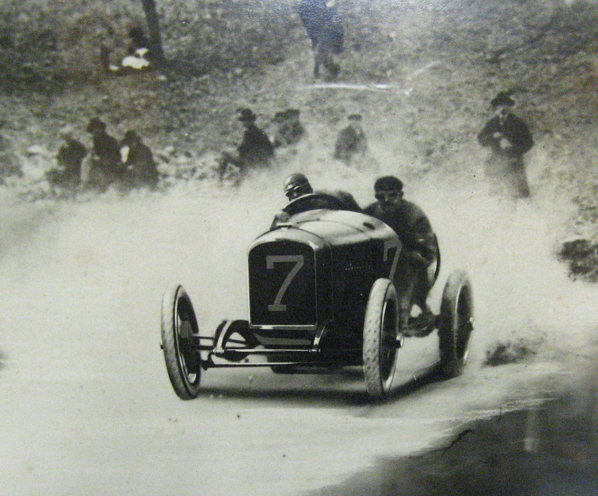 Photographie De La Course Florio 1922. Autographe André Boillot. Automobile Peugeot.-photo-2