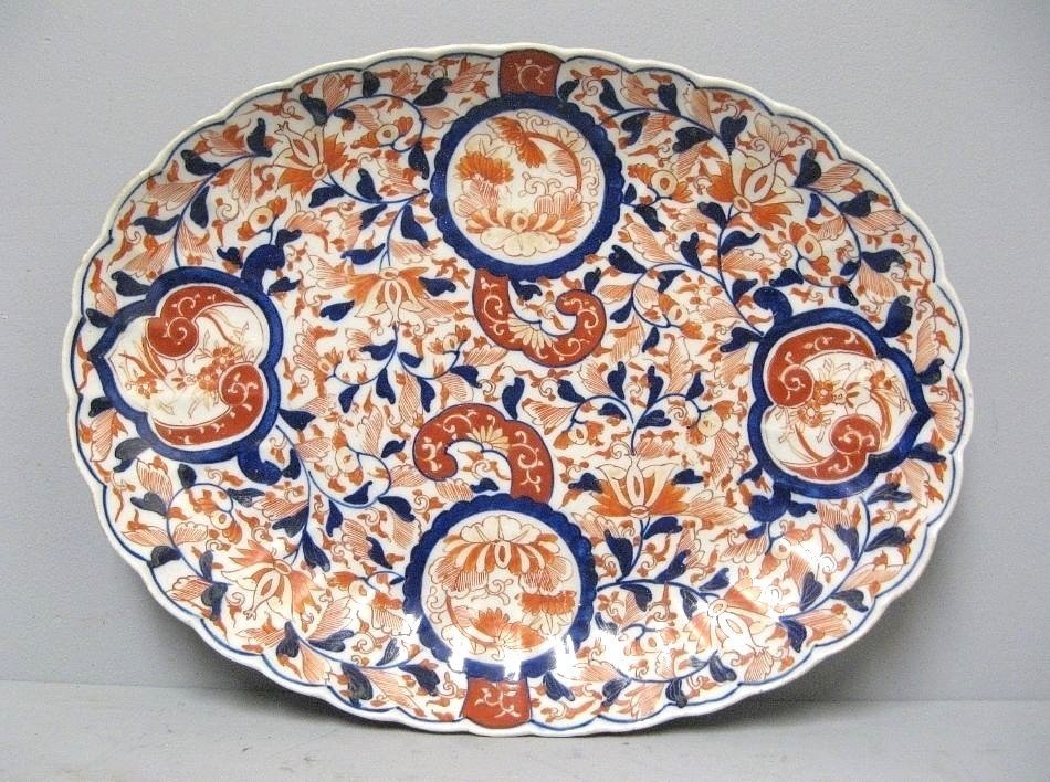 Grand Plat Porcelaine Imari Japon XIXe. -photo-4