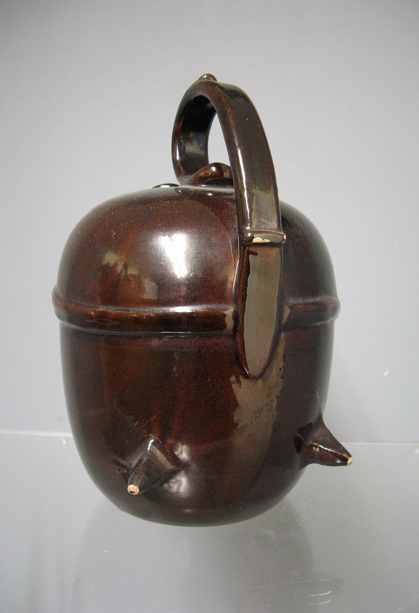 Terracotta Teapot Circa 1900/1910-photo-4