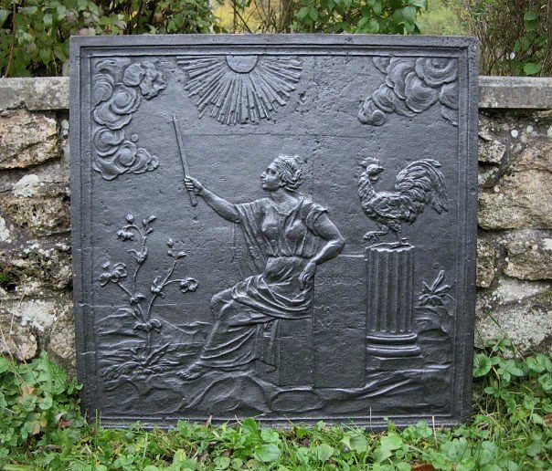 Plaque De Cheminée Déesse De  l'Aurore  XIXe