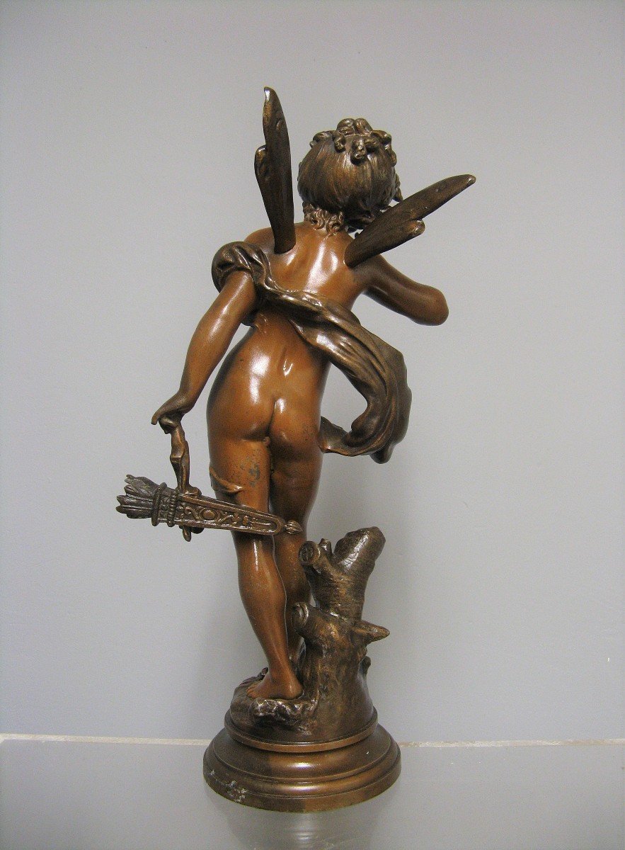 Art Nouveau Sculpture. Badinage By Moreaux.-photo-3