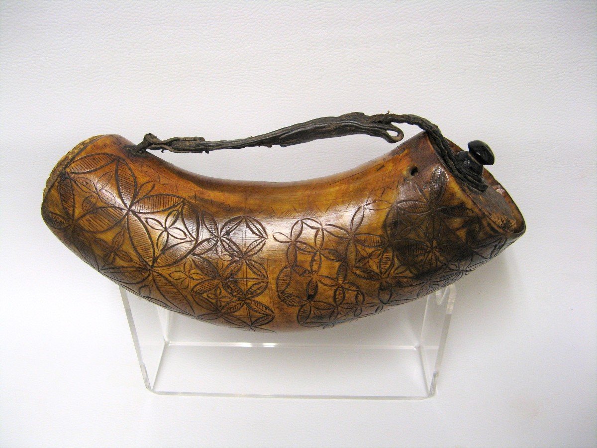 Proantic: Powder Horn From The American Revolutionary War 1775/1783.