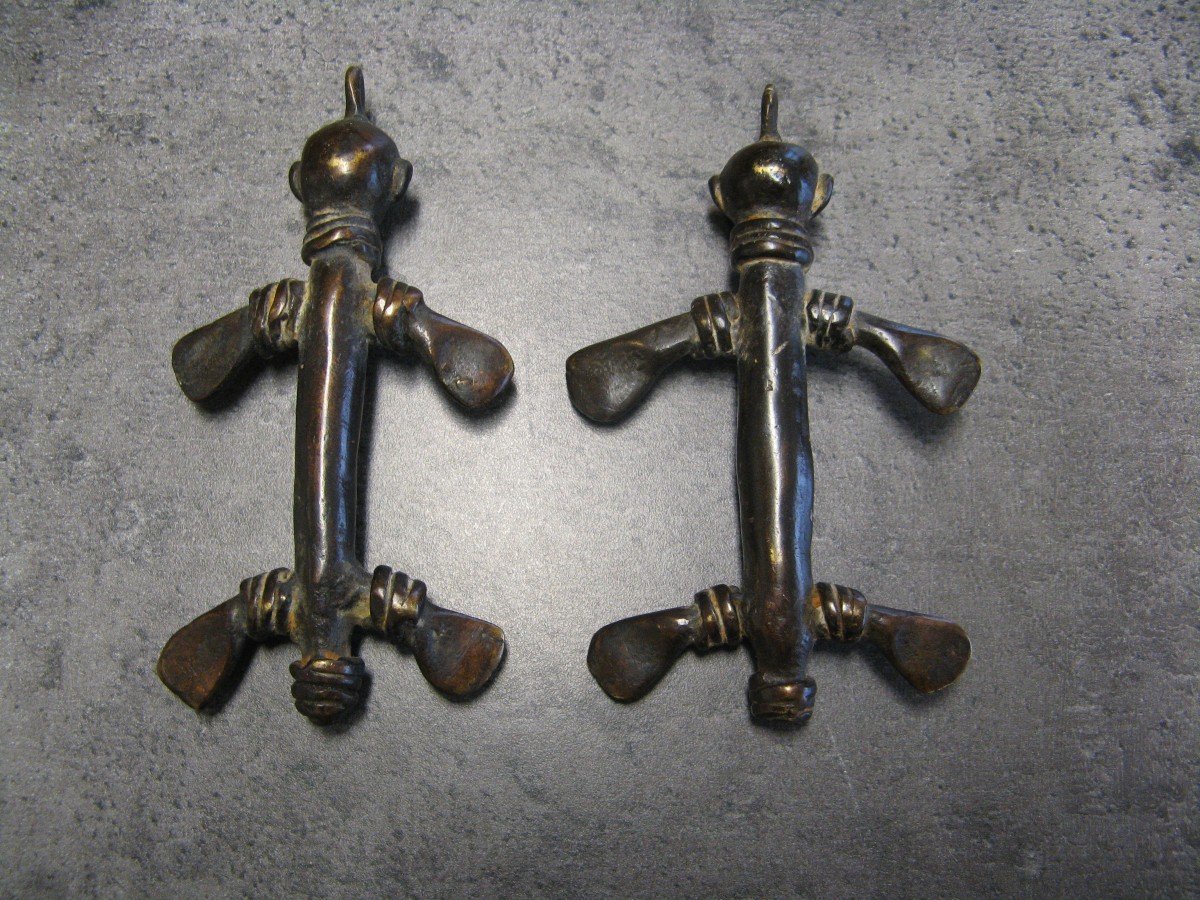 Deux Amulettes - Côte D’ivoire - Première Moitié Du XXème Siècle-photo-2