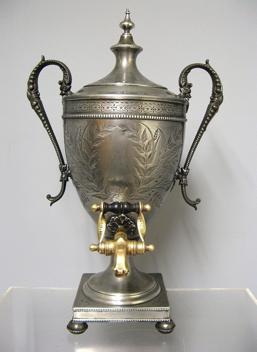 Nineteenth Tea Fountain. Mid-victorian Samovar.-photo-5