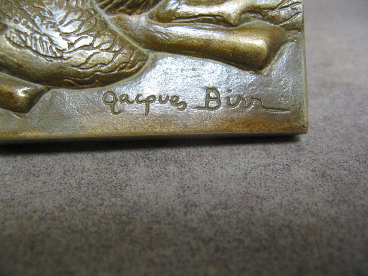 Bronze Animalier Signé Jacques Birr. -photo-2