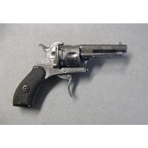Pinfire Revolver Type Lefaucheux Cal 7mm From The 19th Century.