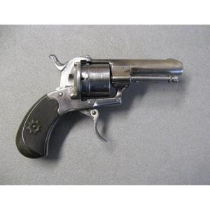 Revolver Système Lefaucheux Carcasse Fermée 7mm à Broche.