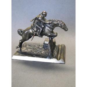  World War 1914/18 - Souvenir Of The 1st Hussars Inkwell Pen Holder.