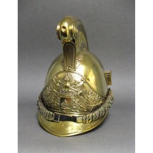 Casque De Sapeur Pompier Mle 1855/72 De La Ville De Coudres.