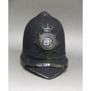 Casque Police Britannique  Bedfordshire Bobby.