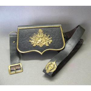 Musician's Cartridge Pouch, Second Empire, Late 19th Century.