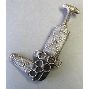 Omani Khanjar Jambiya Silver Dagger