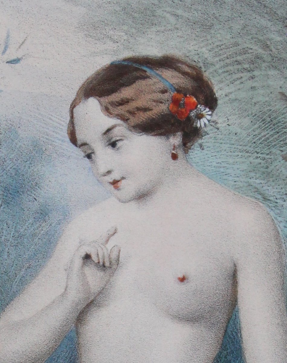 Paire de gravures "la sortie du bain"-photo-6