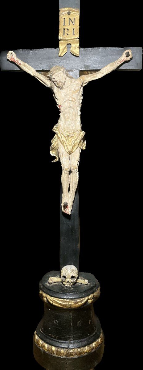 Crucifix En Bois Du XIXe