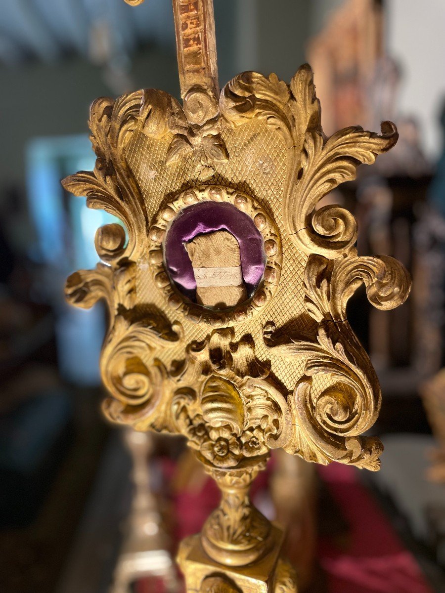 Monstrance Reliquaire De Saint Fiacre, Blaise Et Trophine - XVIIIe-photo-4