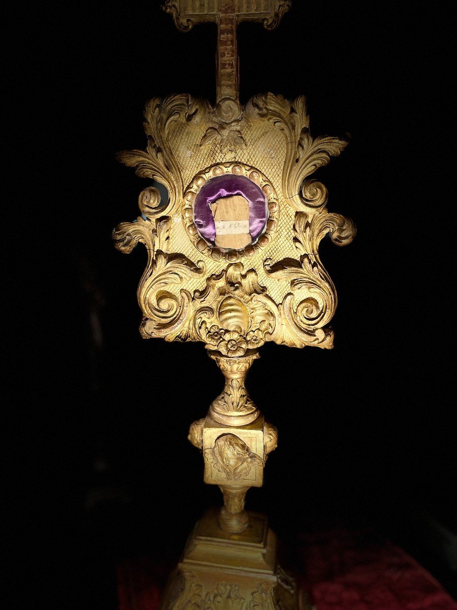 Monstrance Reliquaire De Saint Fiacre, Blaise Et Trophine - XVIIIe-photo-5