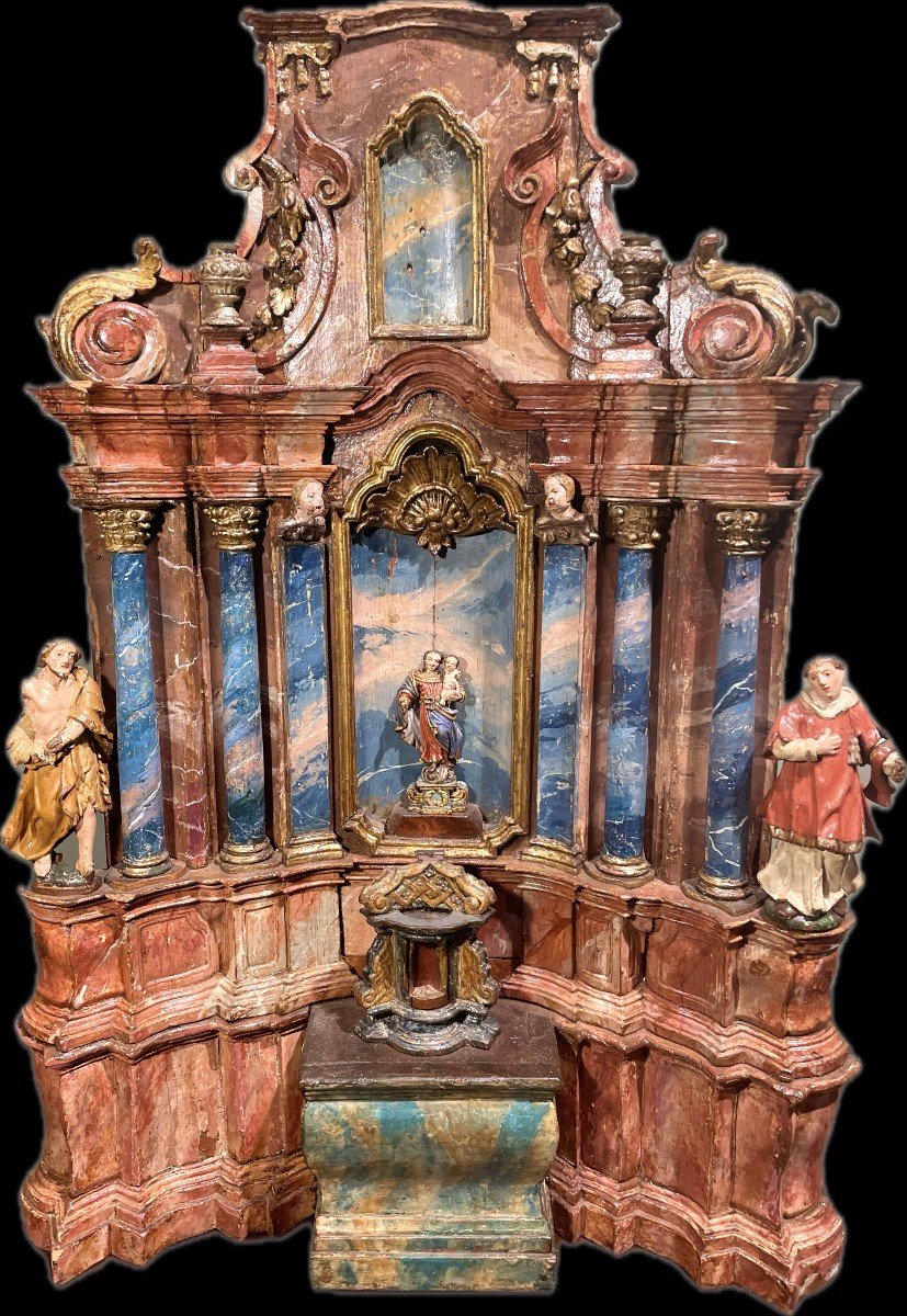 Retable Miniature Du XVIIIe