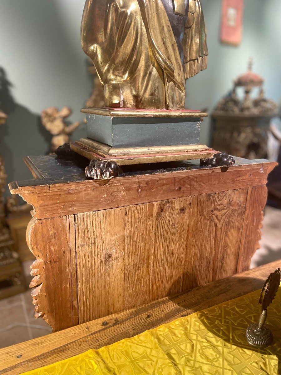 High Woodwork Buffet With Arms Of Clement XIII - Circa 1760-photo-6