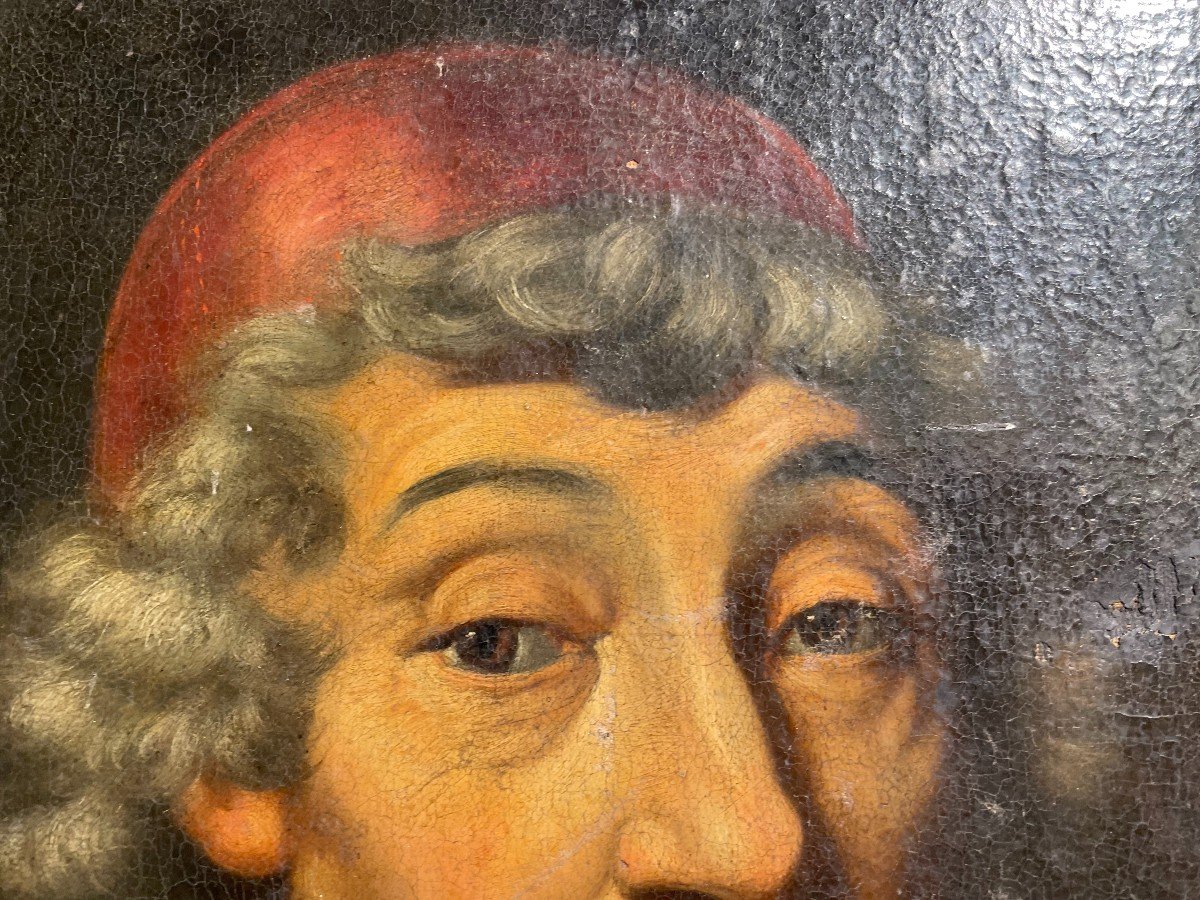 Portrait Du Cardinal Alphonse Du Plessis De Richelieu - XVIIe-photo-2