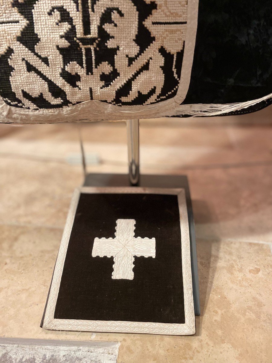 Chasuble Noire  - Parure Complète -fin XIXe-photo-5