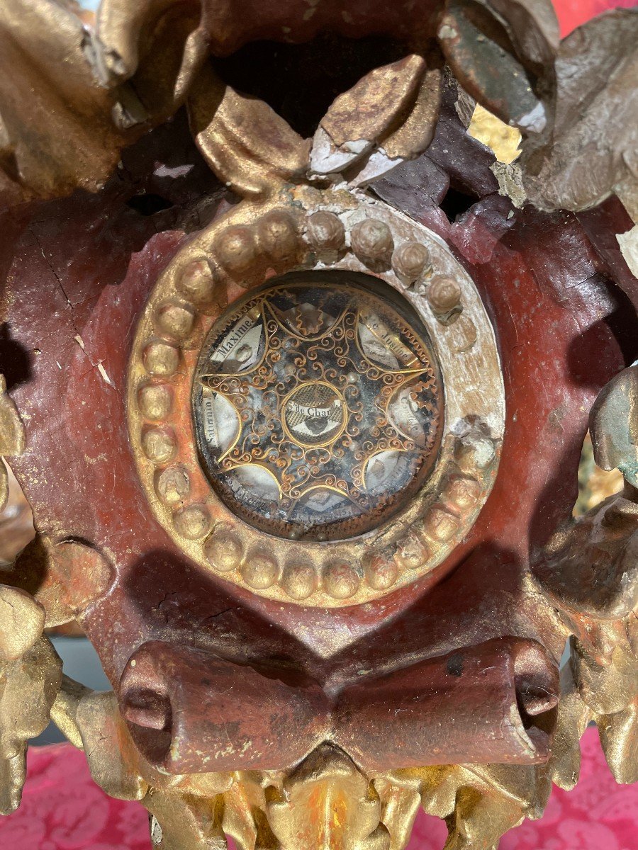 Pair Of Reliquary Monstrances With 18 Relics - Late 18th Century-photo-2