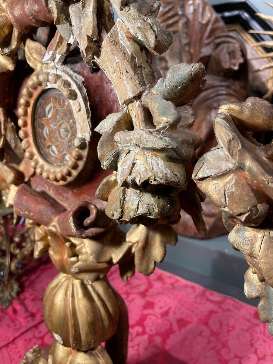 Pair Of Reliquary Monstrances With 18 Relics - Late 18th Century-photo-8