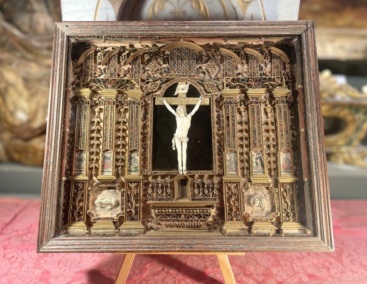 Reliquary Of Christ On The Cross - 18th Century-photo-4