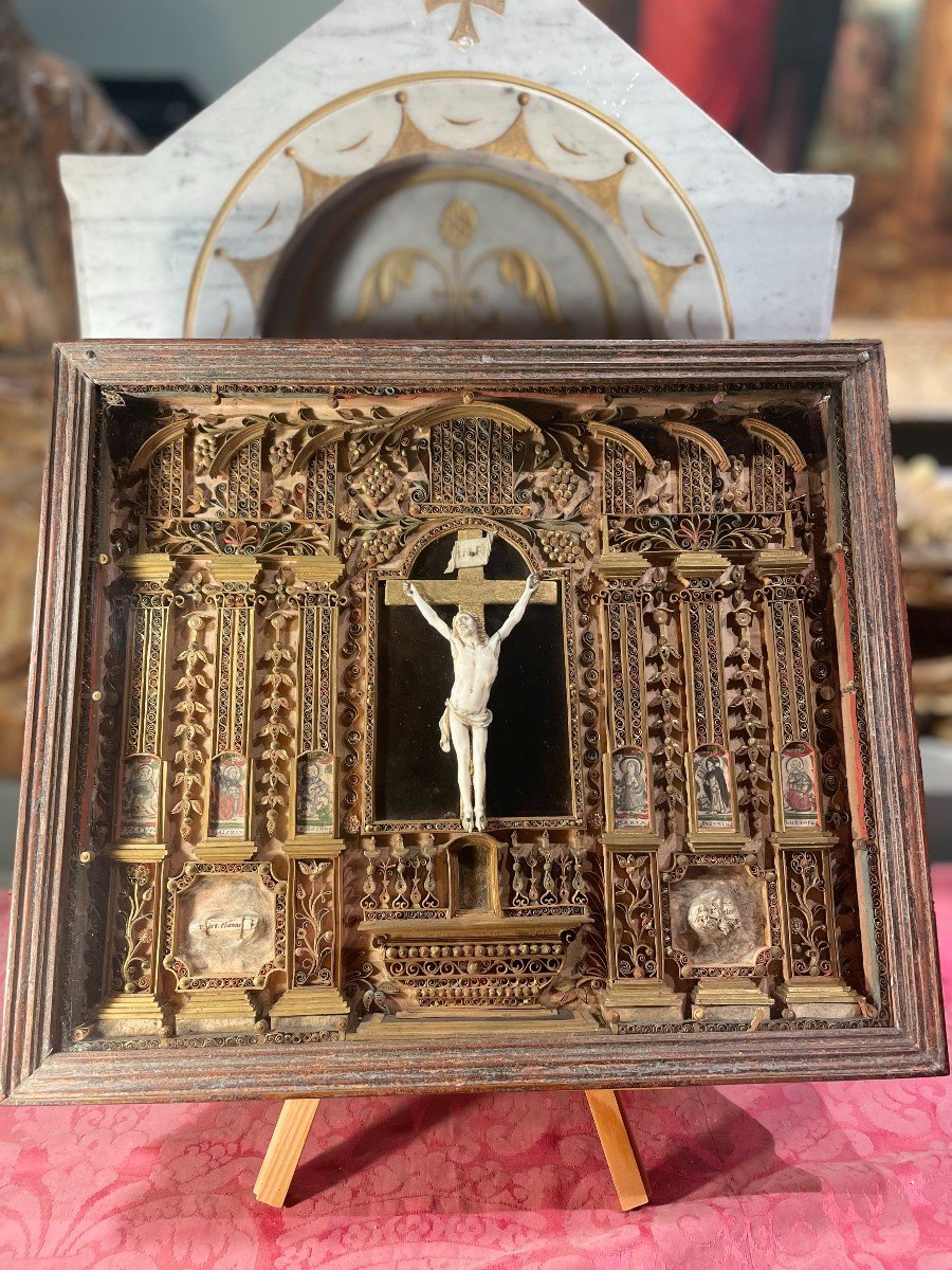 Reliquary Of Christ On The Cross - 18th Century-photo-2