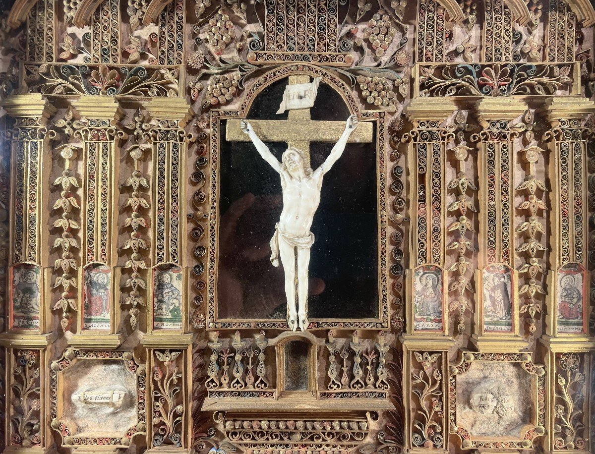 Reliquary Of Christ On The Cross - 18th Century