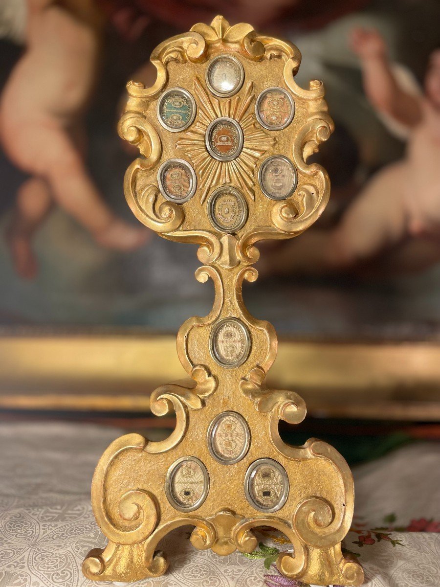 Paire De Monstrance-reliquaires Aux 22 Capsules - XVIIIe-photo-3