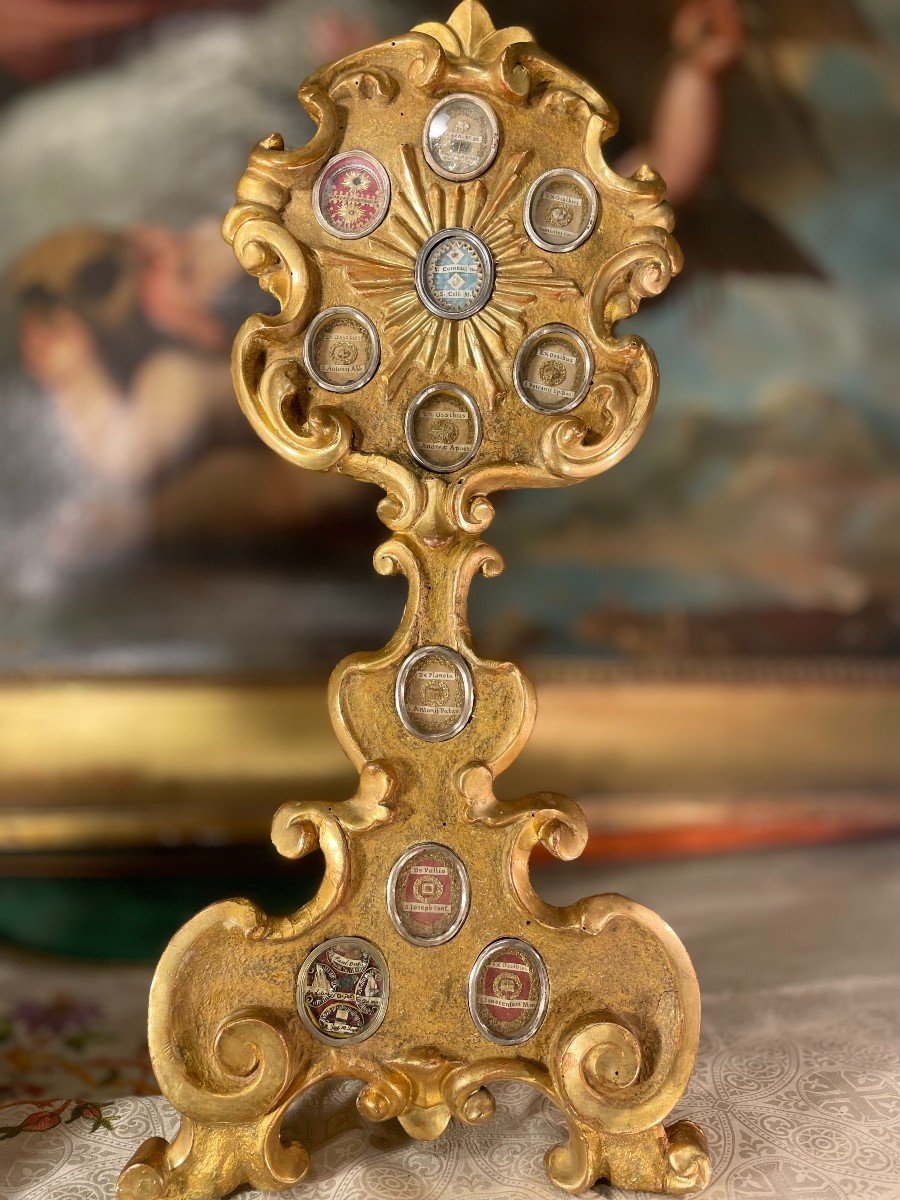 Paire De Monstrance-reliquaires Aux 22 Capsules - XVIIIe-photo-4