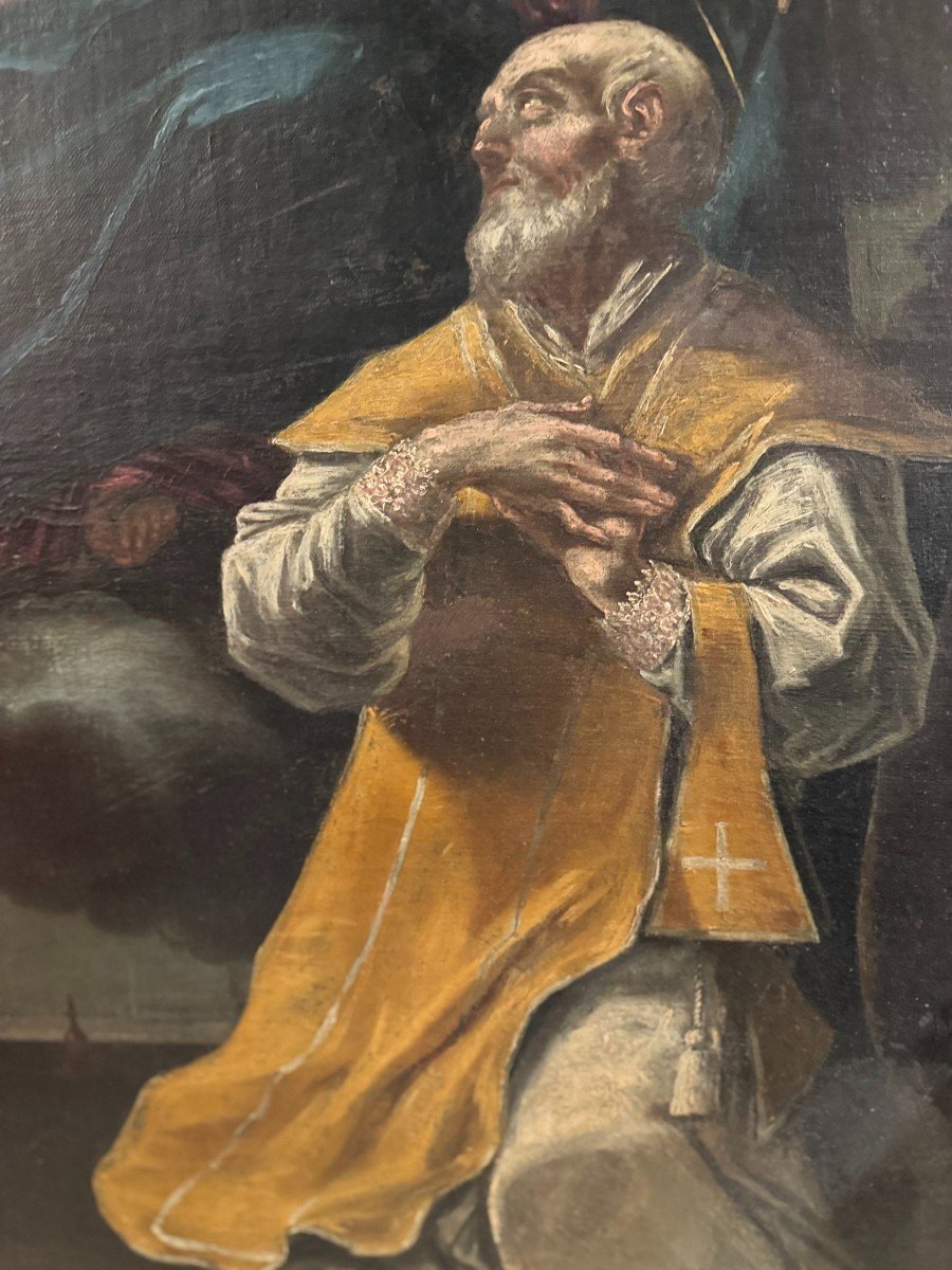 The Vision Of Saint Philip Neri - Circa 1700-photo-2