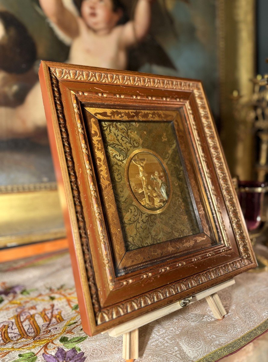 Fervent Work In Straw Marquetry – 19th Century-photo-4