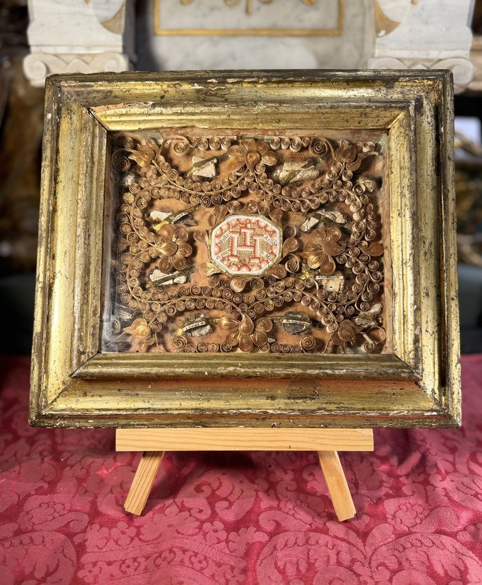 Reliquary With Paste Of Relics And Its Twelve Martyrs - 18th Century-photo-2