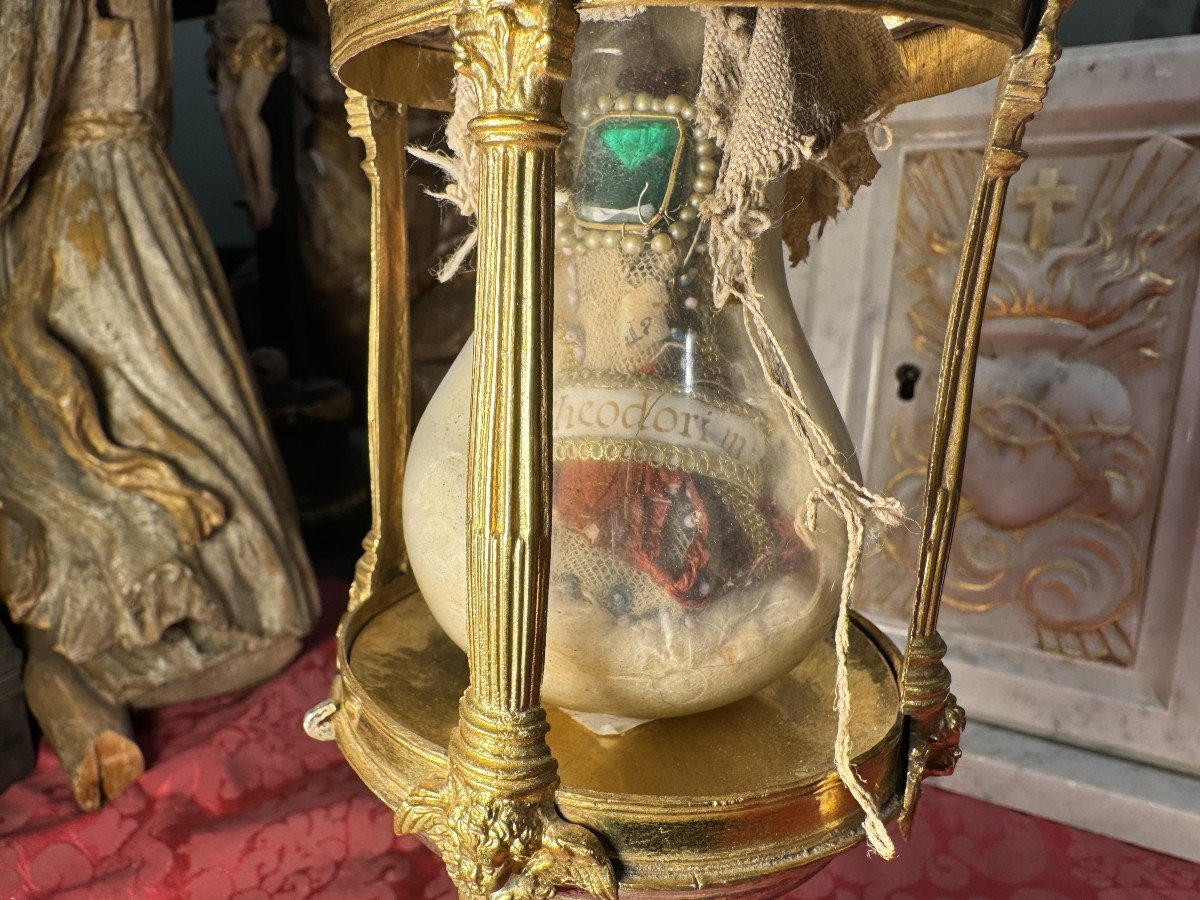 Monstrance Reliquaire De Saint Théodore – Circa 1700-photo-3