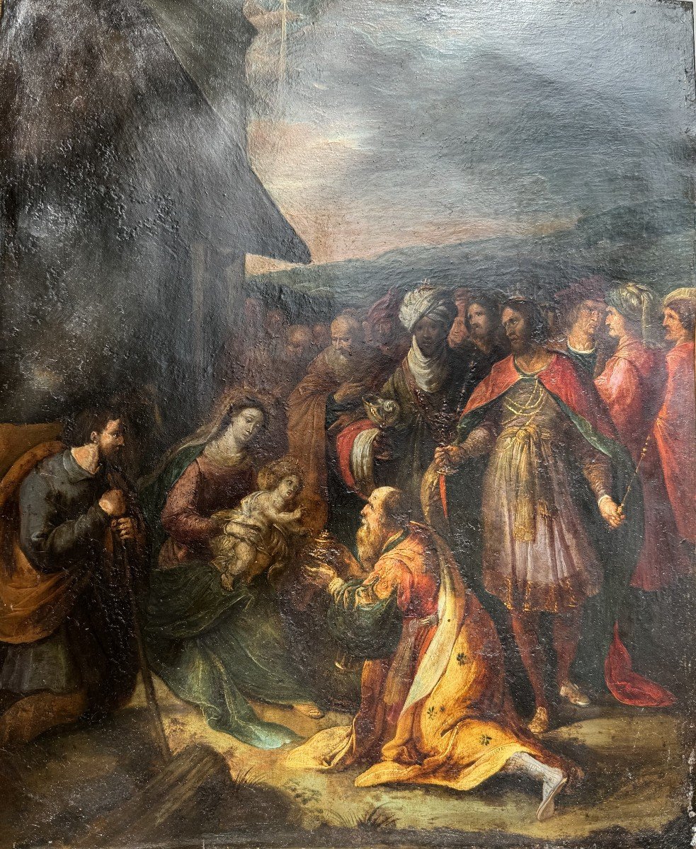 The Adoration Of The Magi – 17th Century School-photo-2