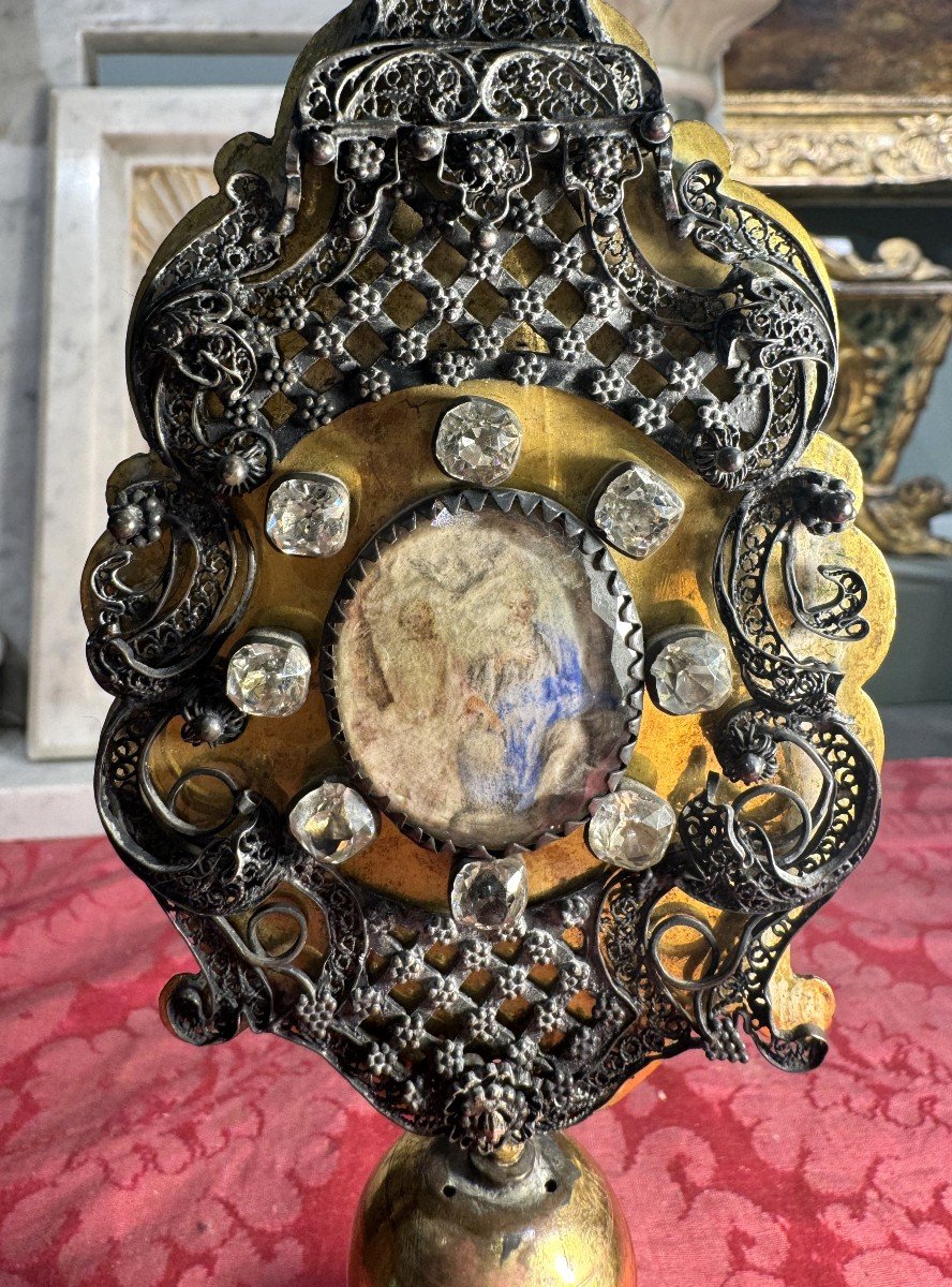 Monstrance  à La Gloire De La Sainte Trinité – XVIIe-photo-2