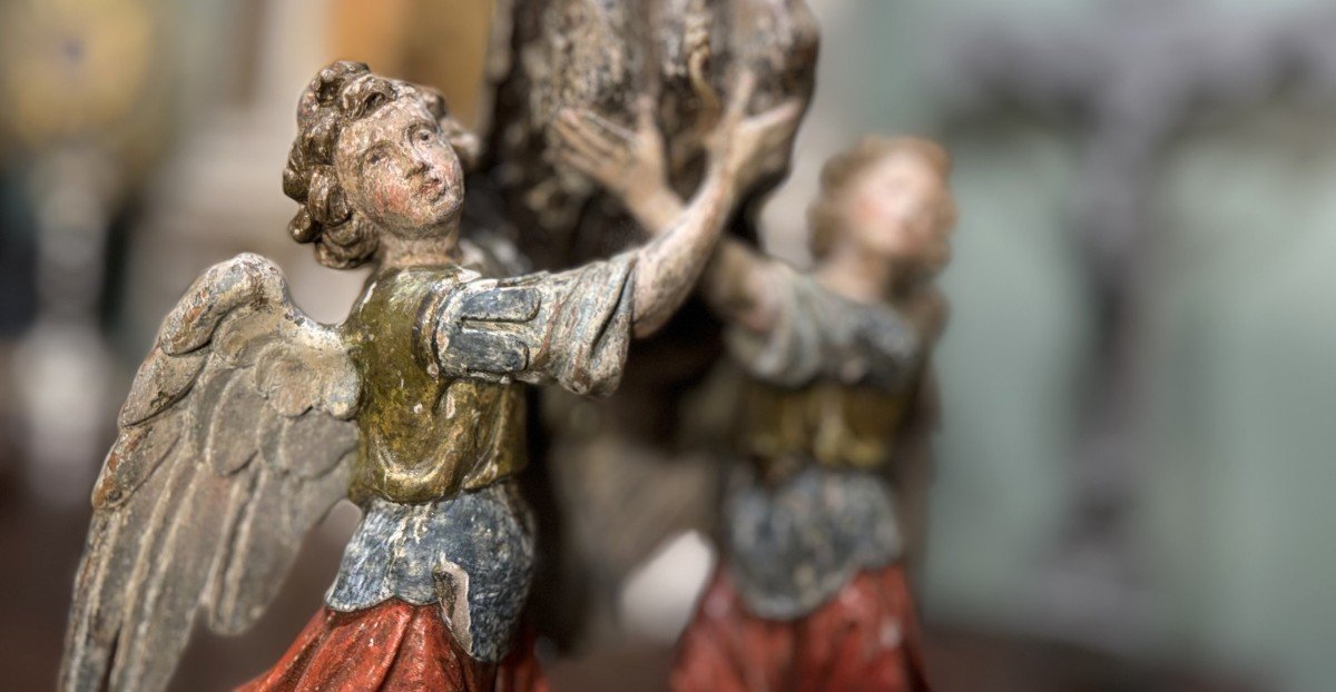 Reliquary Statue Of Saint Francis Of Assisi - 17th Century-photo-1