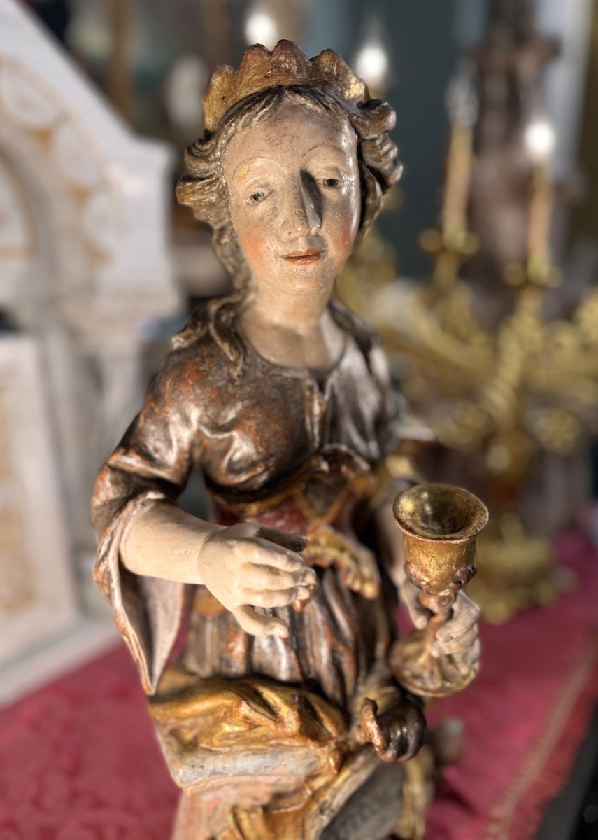 Representation Of Saint Barbara – Circa 1750-photo-3