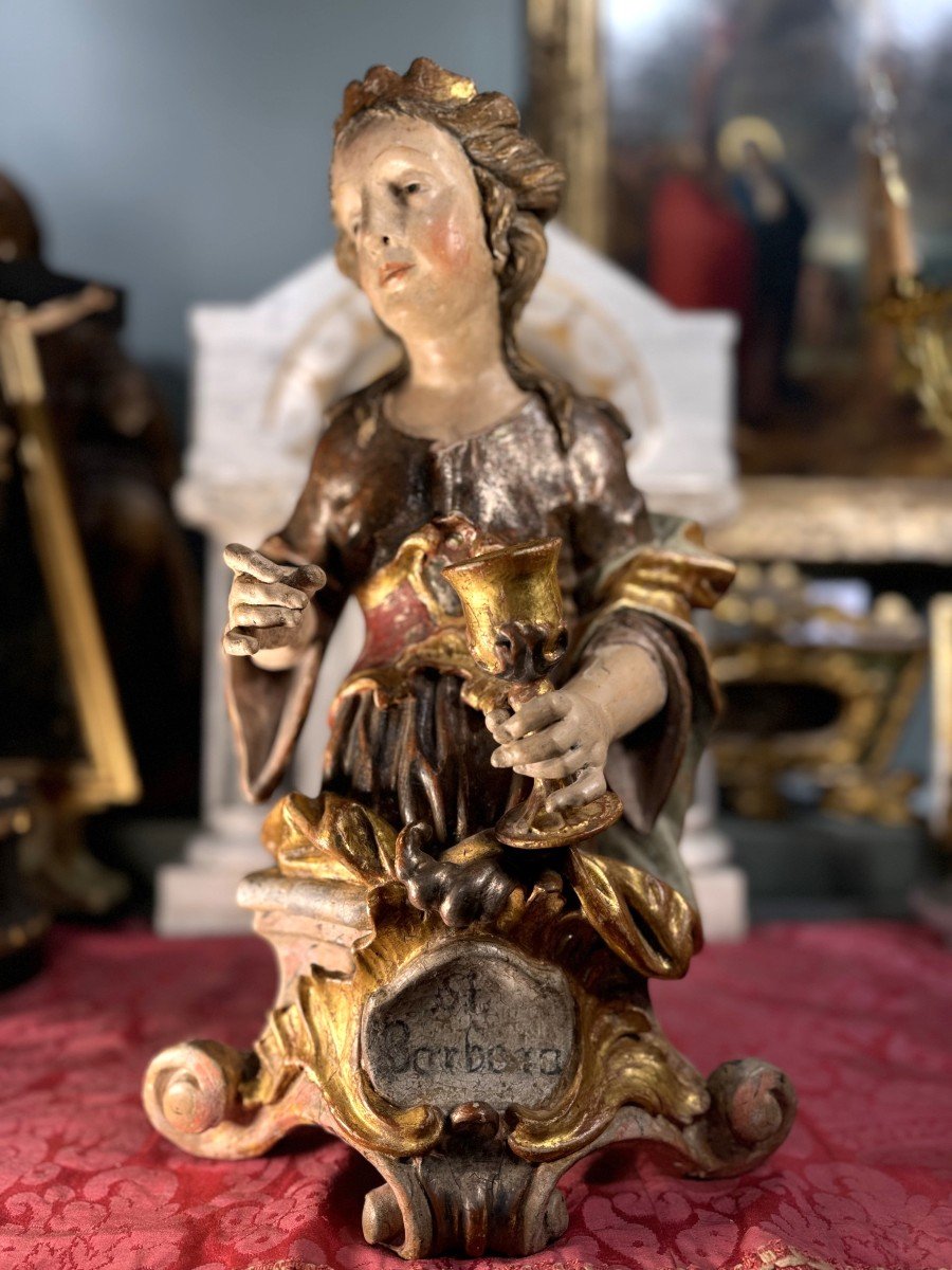 Representation Of Saint Barbara – Circa 1750-photo-2