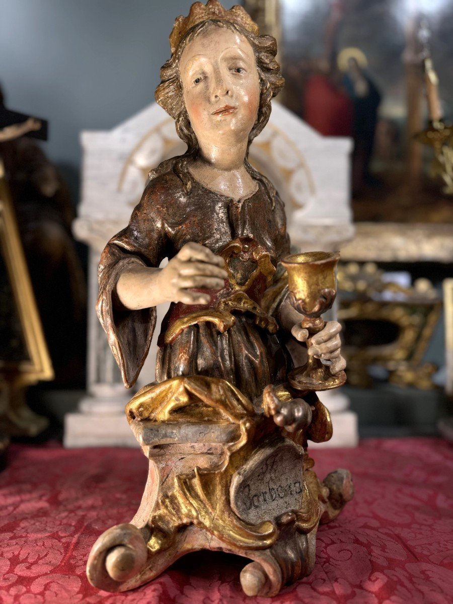 Representation Of Saint Barbara – Circa 1750-photo-5