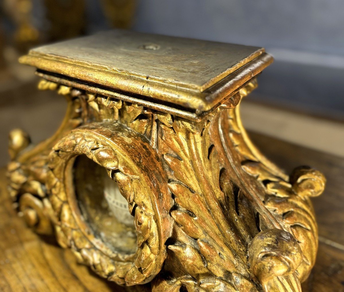 Reliquary Base Of Saint Amandi And Bust – Early 18th Century-photo-5