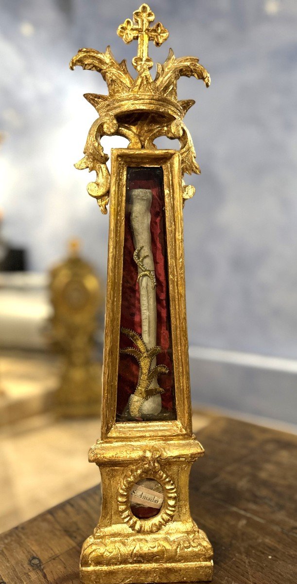 Reliquaire Saints Reparati & Amadai - Sceaux Du Vatican - XVIIIe-photo-3