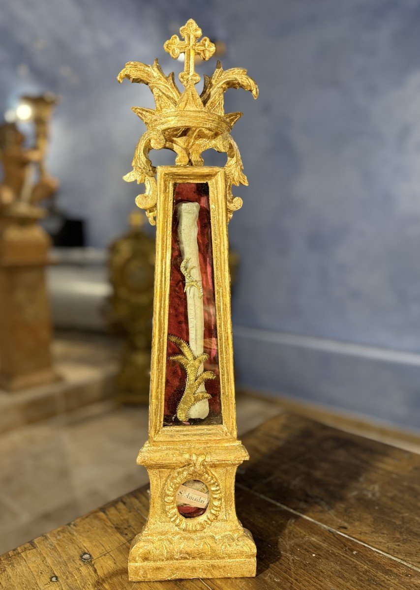 Reliquaire Saints Reparati & Amadai - Sceaux Du Vatican - XVIIIe-photo-3