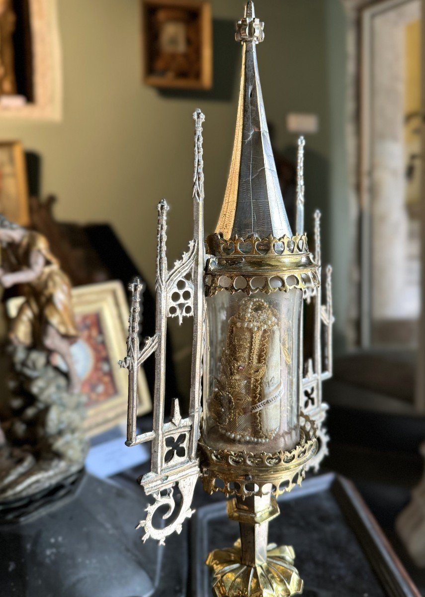 Gothic Reliquary Monstrance - Circa 1500-photo-3