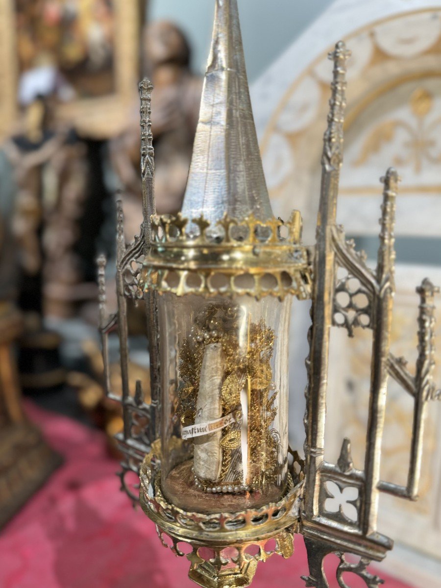 Monstrance Reliquaire Gothique - Circa 1500-photo-4